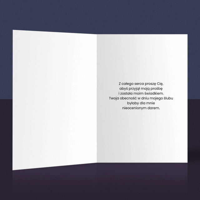 Imię i Podpis: Pytanie do świadka - Kartka z Życzeniami