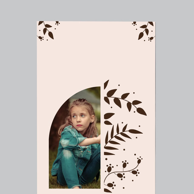 Zdjęcie i Podpis: Pierwsza Komunia Święta Listki - Magnes Na Lodówkę