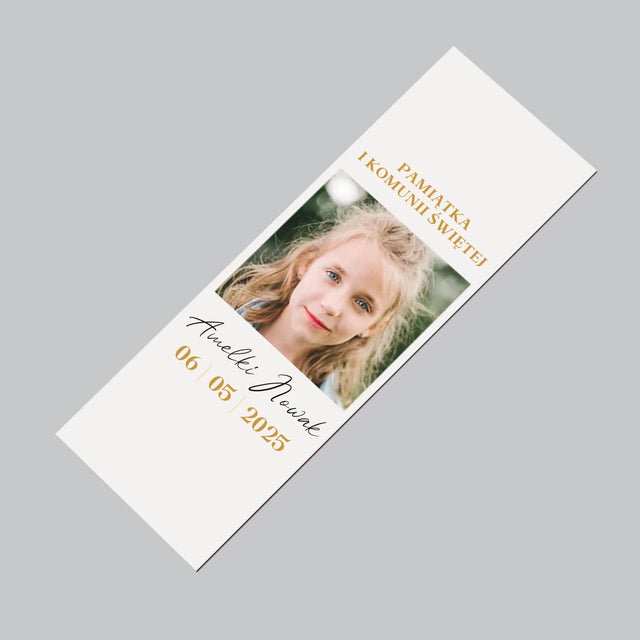 Zdjęcie i Podpis: Życzenia z Okazji Pierwszej Komunii Świętej - Magnes Na Lodówkę