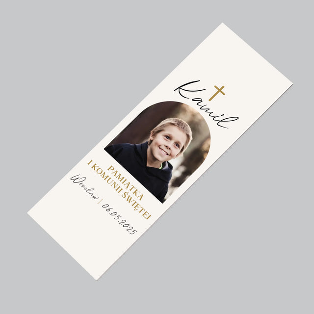 Zdjęcie i Podpis: Pamiątka Komunii Klasyczna - Magnes Na Lodówkę