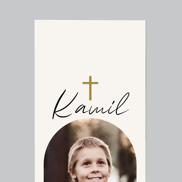 Zdjęcie i Podpis: Pamiątka Komunii Klasyczna - Magnes Na Lodówkę