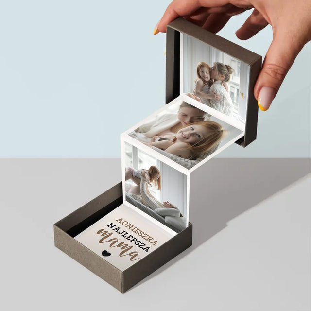 Fotokolaż: Najlepsza Mama Serce - Zestaw Zdjęć Harmonijka