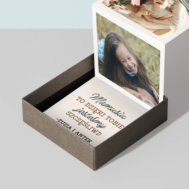 Fotokolaż: Mamo, To Dzięki Tobie Jesteśmy Szczęśliwi! - Zestaw Zdjęć Harmonijka Harmonijka