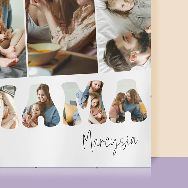 Fotokolaż: Mamo Dziękuję Za Wszystko - Personalizowany Plakat