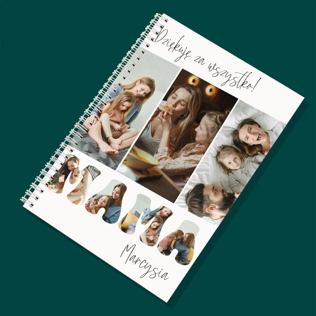 Fotokolaż: Mamo Dziękuję Za Wszystko - Planer Dzienny Na Spirali