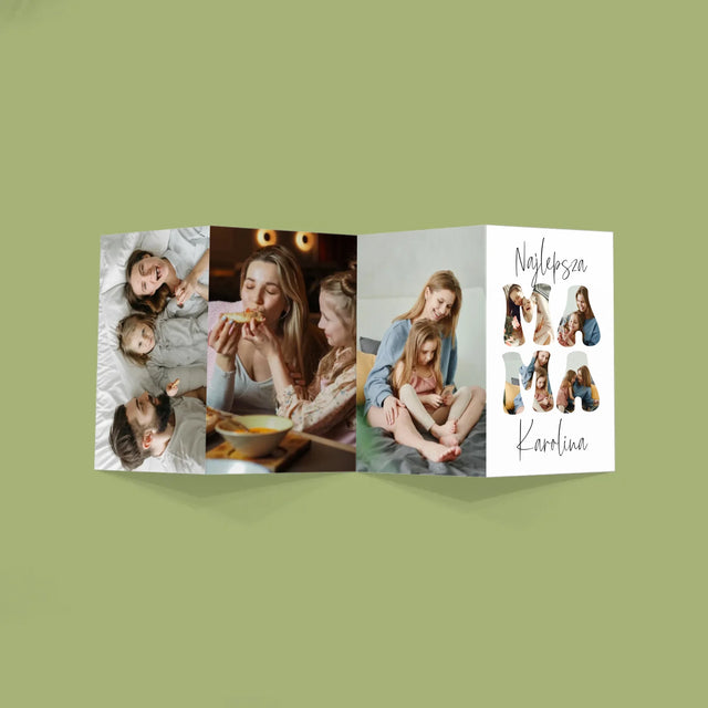 Fotokolaż: Mamo Dziękuję Za Wszystko - Duża Harmonijka Ze Zdjęć