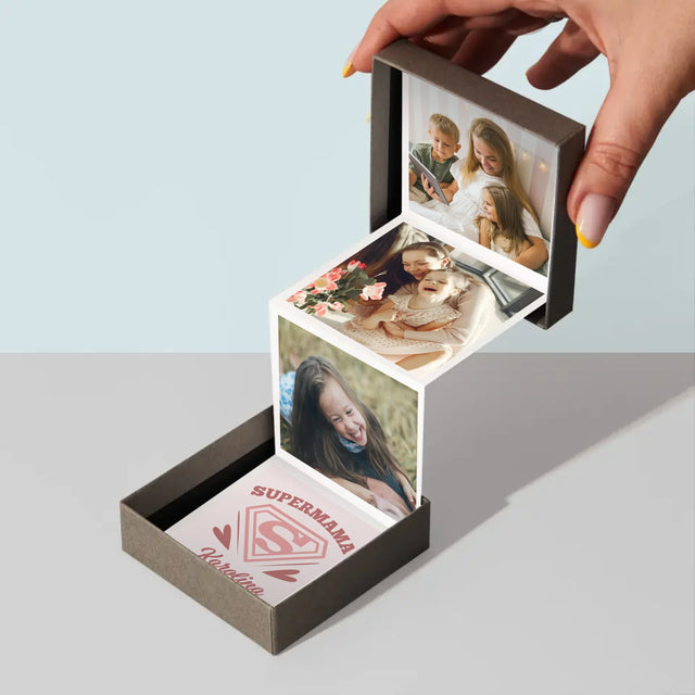 Zdjęcie i Podpis: Supermama - Zestaw Zdjęć Harmonijka Harmonijka