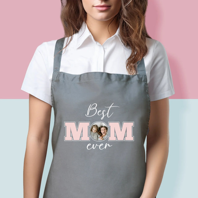 Fotokolaż: Best Mom Ever - Fartuch z Nadrukiem