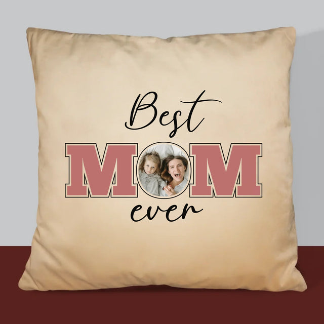 Fotokolaż: Best Mom Ever - Poduszka z Nadrukiem