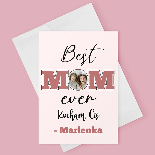 Fotokolaż: Best Mom Ever - Kartka z Życzeniami