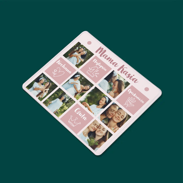 Fotokolaż: Cechy Mamy - Podkładka Pod Myszkę