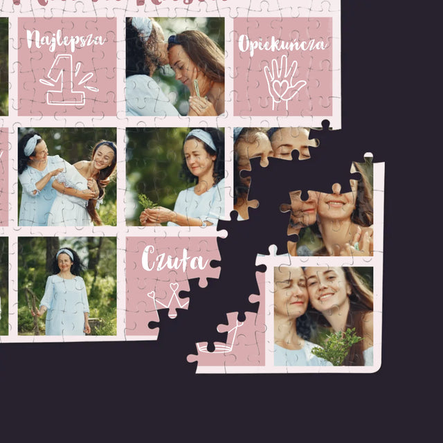 Fotokolaż: Cechy Mamy - Personalizowane Puzzle