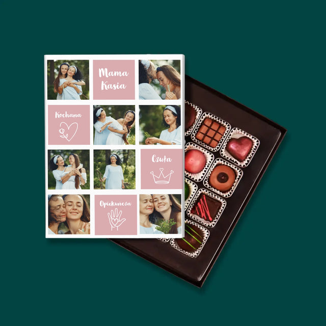 Fotokolaż: Cechy Mamy - Personalizowane Praliny
