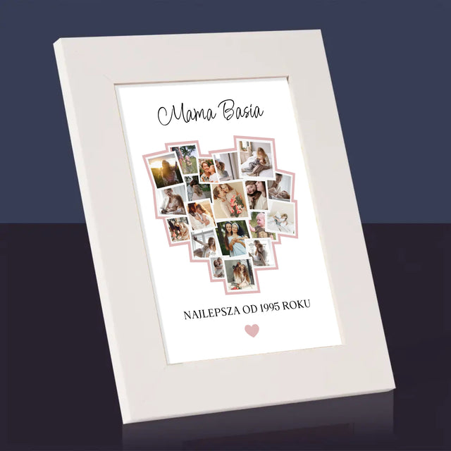 Fotokolaż: Serce Dla Mamy - Ramka Na Zdjęcie