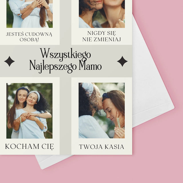 Fotokolaż: Wszystkiego Najlepszego Mamo - Kartka z Życzeniami