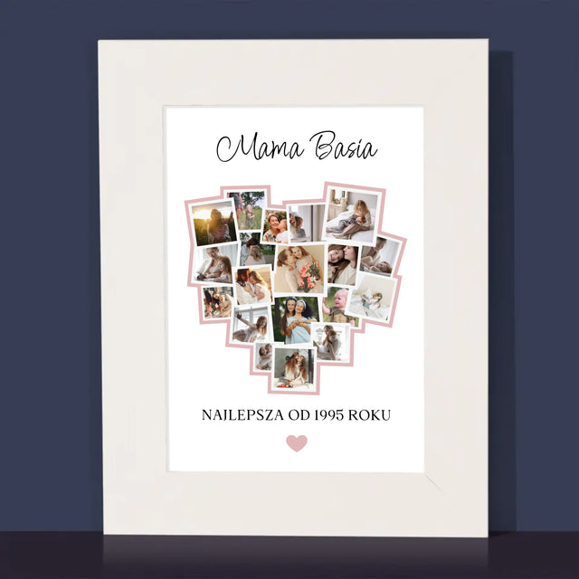 Fotokolaż: Serce Dla Mamy - Ramka Na Zdjęcie