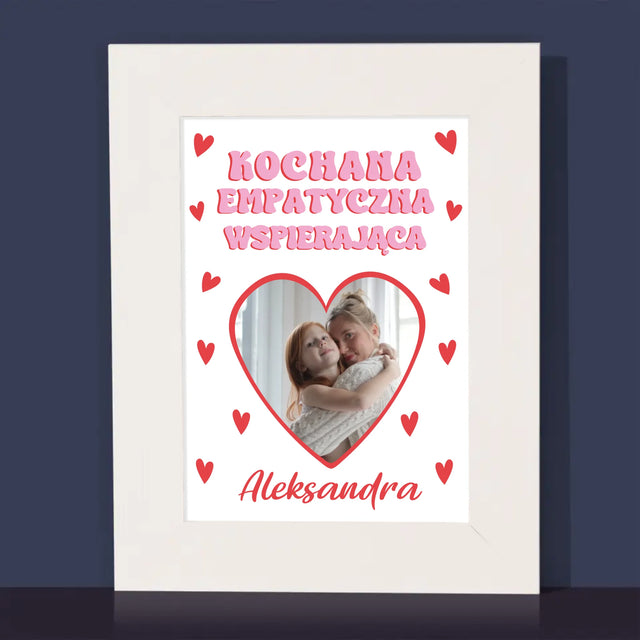 Zdjęcie i Podpis: Cechy Mamusi - Ramka Na Zdjęcie