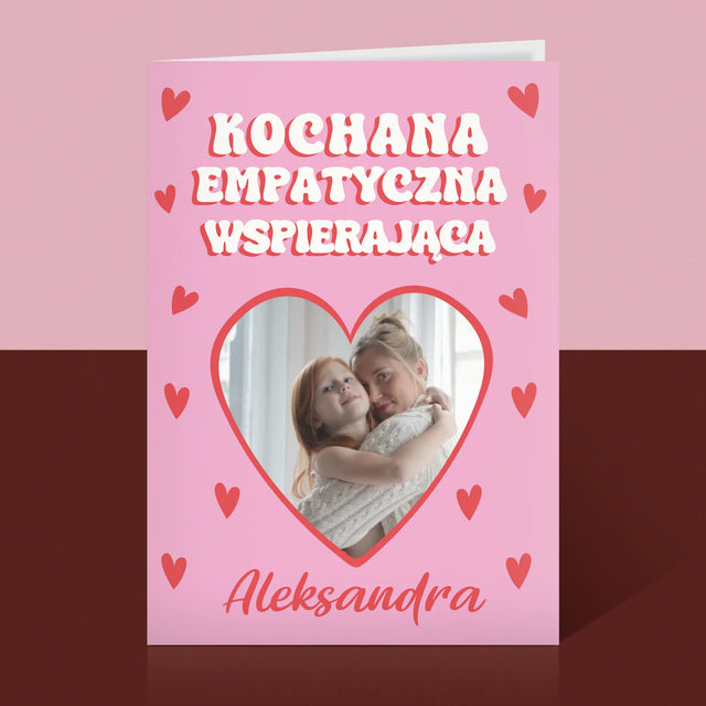 Zdjęcie i Podpis: Cechy Mamusi - Kartka z Życzeniami