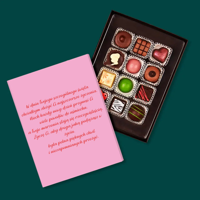 Zdjęcie i Podpis: Cechy Mamusi - Personalizowane Praliny