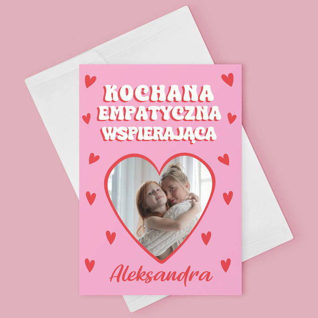 Zdjęcie i Podpis: Cechy Mamusi - Kartka z Życzeniami