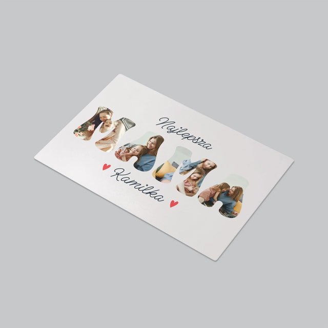 Słowo Ze Zdjęć: Mama Imię - Podkładka Na Biurko