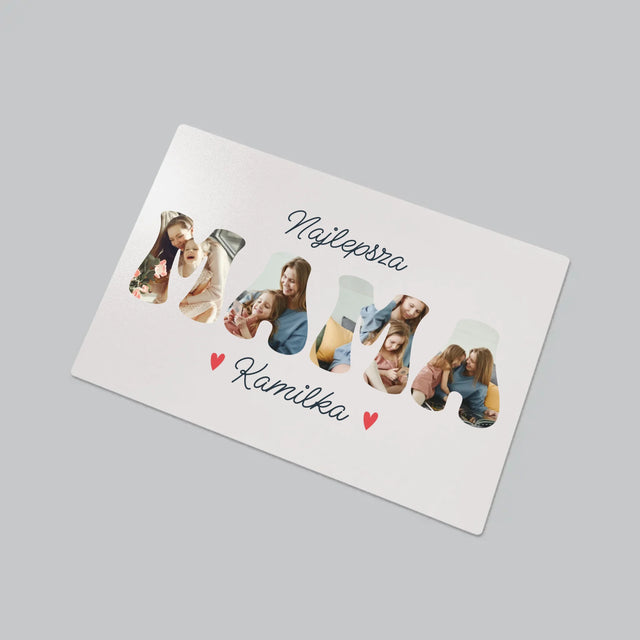 Słowo Ze Zdjęć: Mama Imię - Podkładka Na Biurko