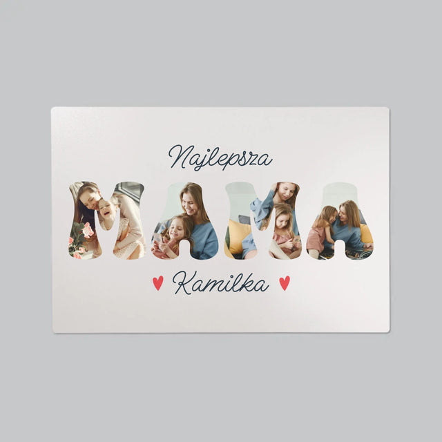 Słowo Ze Zdjęć: Mama Imię - Podkładka Na Biurko