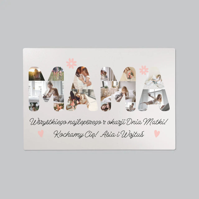 Słowo Ze Zdjęć: Życzenia Dla Mamy - Podkładka Na Biurko