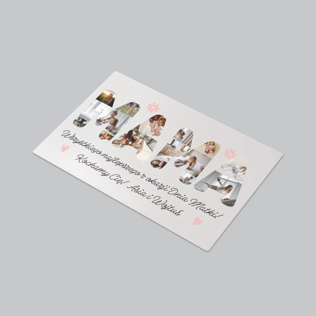 Słowo Ze Zdjęć: Życzenia Dla Mamy - Podkładka Na Biurko