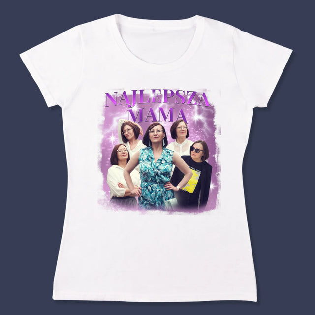 Twoja Postać: Bootleg Dla Mamy - Koszulka Damska z Nadrukiem