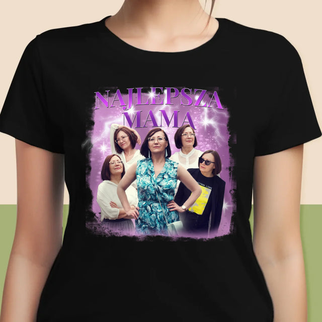 Twoja Postać: Bootleg Dla Mamy - Koszulka Damska z Nadrukiem