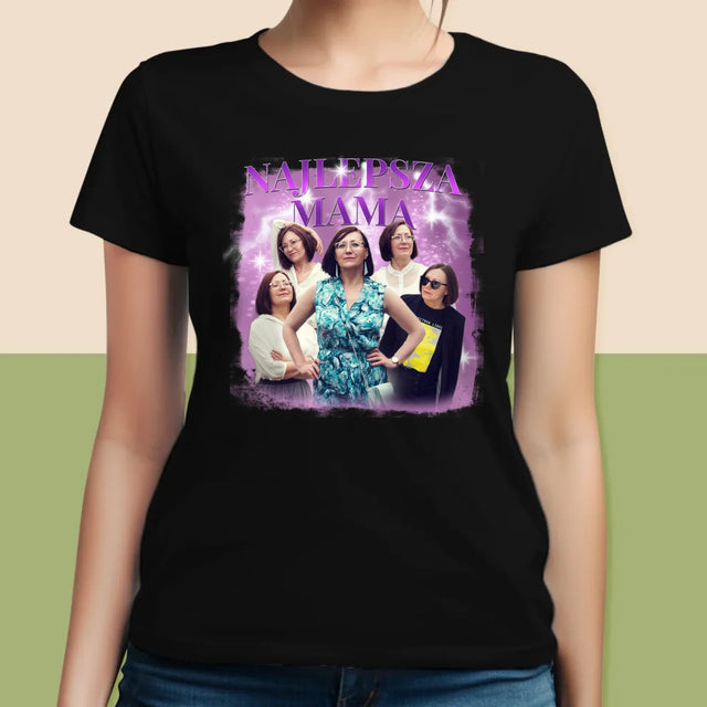 Twoja Postać: Bootleg Dla Mamy - Koszulka Damska z Nadrukiem