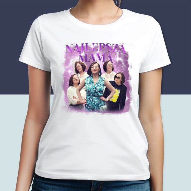 Twoja Postać: Bootleg Dla Mamy - Koszulka Damska z Nadrukiem