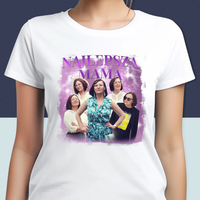 Twoja Postać: Bootleg Dla Mamy - Koszulka Damska z Nadrukiem