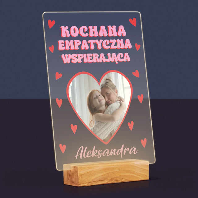 Zdjęcie i Podpis: Cechy Mamusi - Wydruk Na Szkle Akrylowym