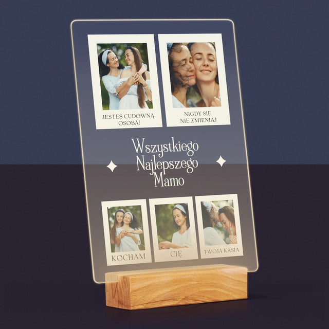 Fotokolaż: Wszystkiego Najlepszego Mamo - Wydruk Na Szkle Akrylowym