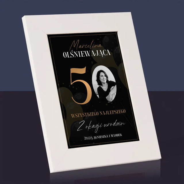 Zdjęcie I Podpis: Olśniewająca 50 - Ramka Na Zdjęcie