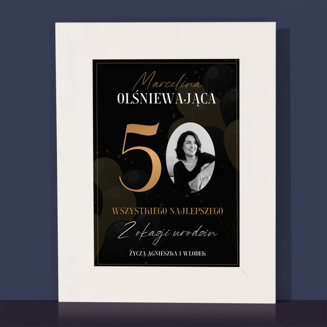 Zdjęcie I Podpis: Olśniewająca 50 - Ramka Na Zdjęcie