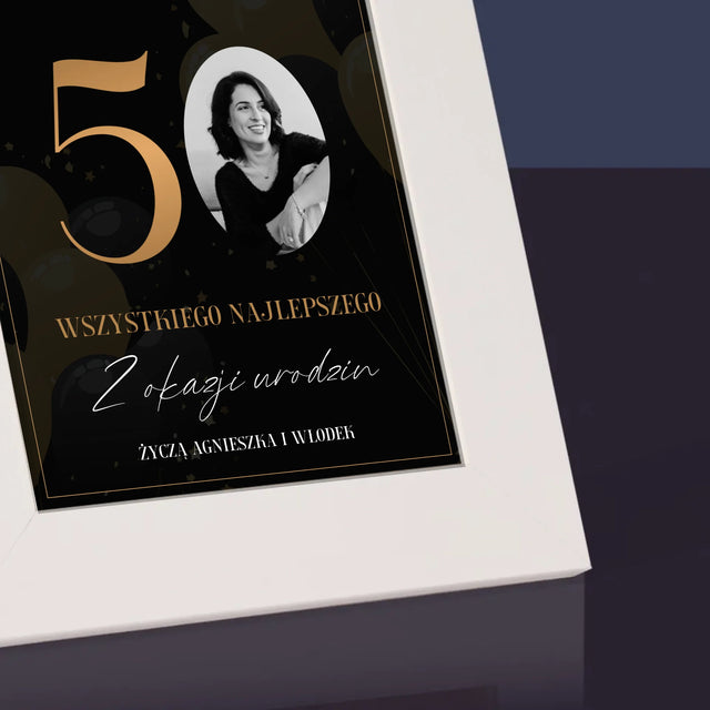 Zdjęcie I Podpis: Olśniewająca 50 - Ramka Na Zdjęcie