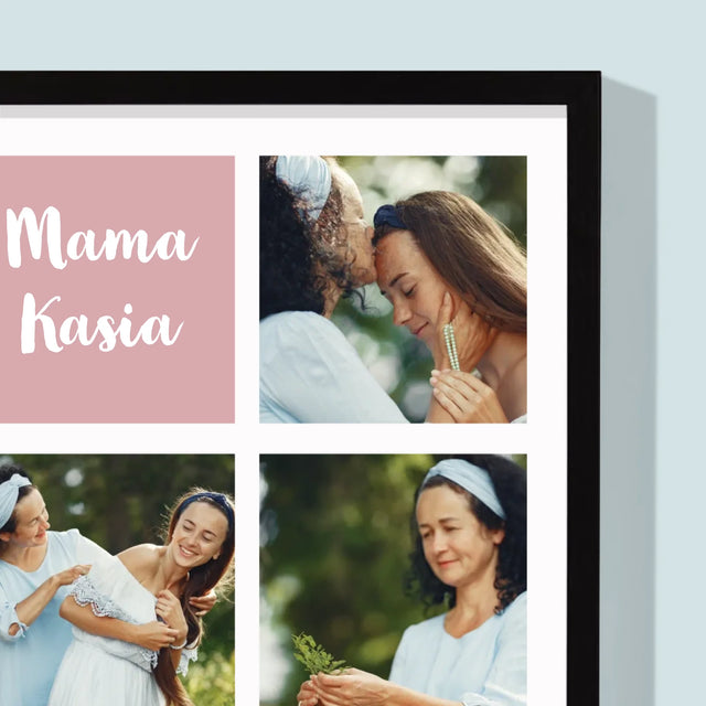 Fotokolaż: Cechy Mamy - Wydruk Obramowany