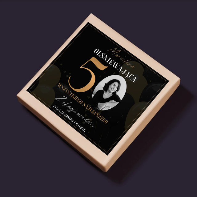 Zdjęcie I Podpis: Olśniewająca 50 - Personalizowane Puzzle