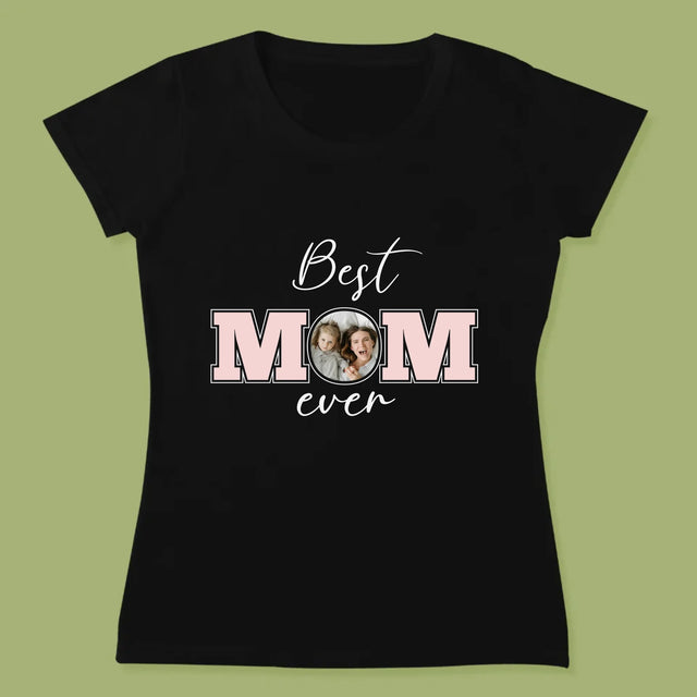 Fotokolaż: Best Mom Ever - Koszulka Damska z Nadrukiem