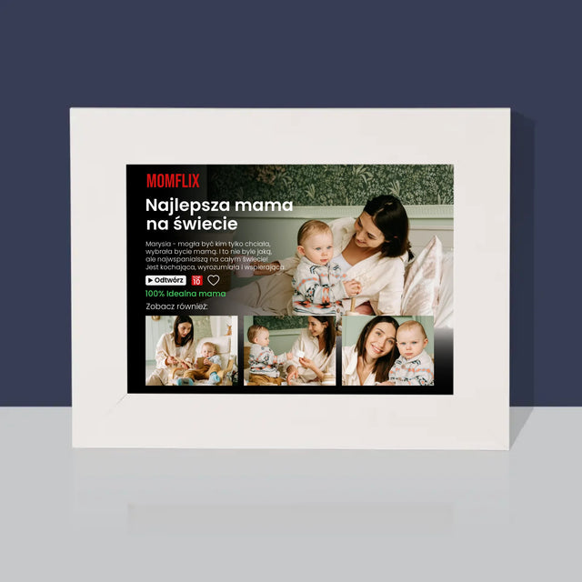 Fotokolaż: Personalizowany Plakat Netflix Dla Mamy - Ramka Na Zdjęcie