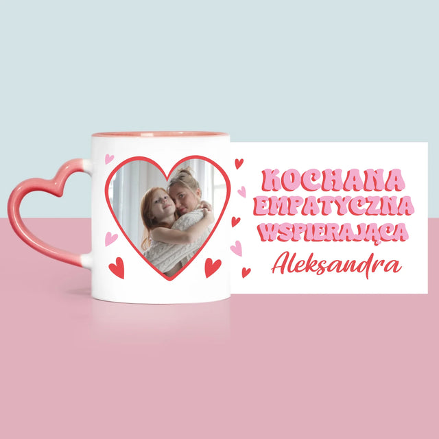 Zdjęcie i Podpis: Cechy Mamusi - Kubek z Nadrukiem