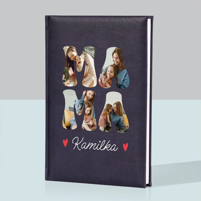 Słowo Ze Zdjęć: Mama Imię - Notes Książkowy z Nadrukiem