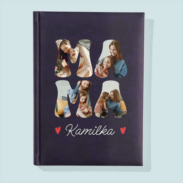 Słowo Ze Zdjęć: Mama Imię - Notes Książkowy z Nadrukiem