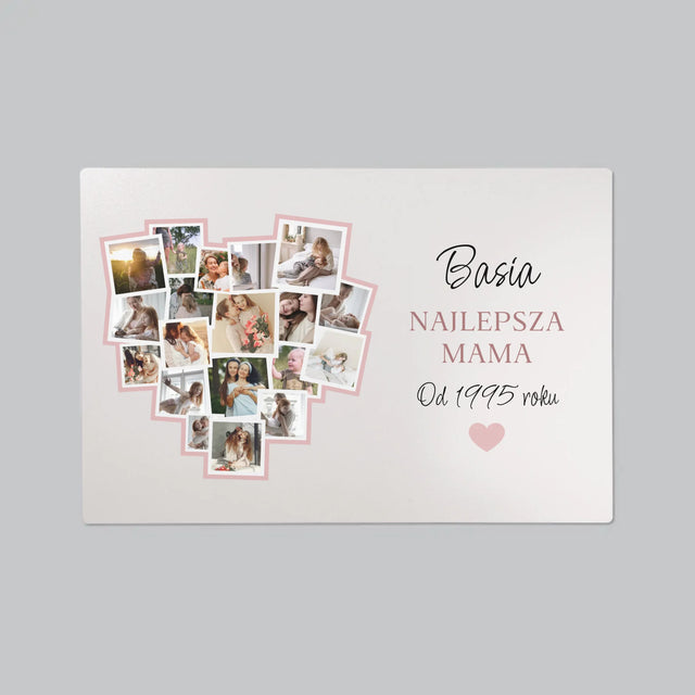 Fotokolaż: Serce Dla Mamy - Podkładka Na Biurko