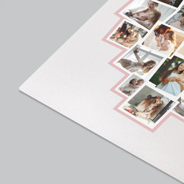 Fotokolaż: Serce Dla Mamy - Podkładka Na Biurko