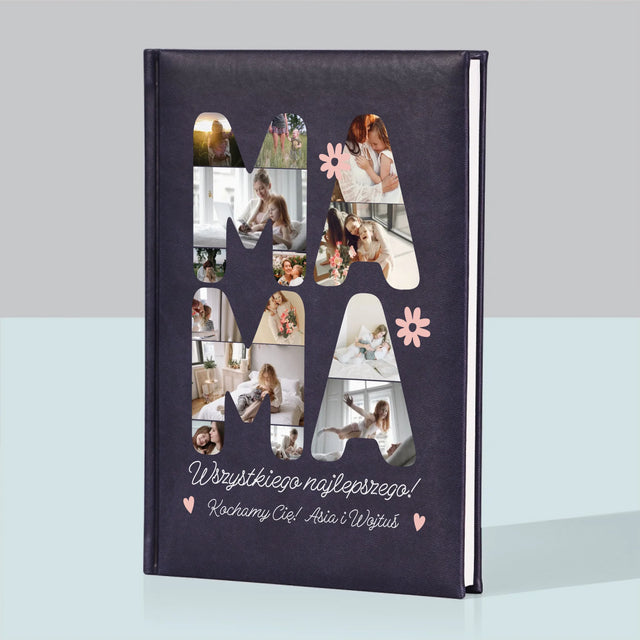 Słowo Ze Zdjęć: Życzenia Dla Mamy - Notes Książkowy z Nadrukiem