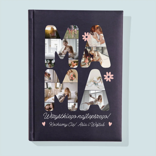 Słowo Ze Zdjęć: Życzenia Dla Mamy - Notes Książkowy z Nadrukiem